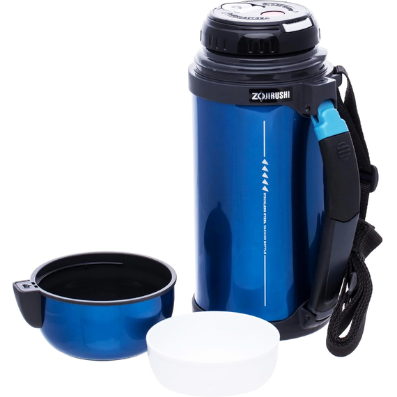 Термос ZOJIRUSHI (Японія) SF-CС15AН 1.5л синій (складна ручка+ремішок), Об'єм: 1.5, Колір: синій, фото , изображение 3