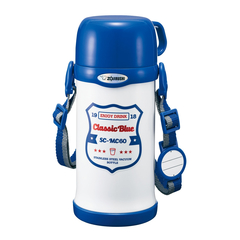 Термос ZOJIRUSHI SC-MC60WA дитячий 0.6л синій принт, Об'єм: 0.6, Колір: біло-синій, фото 