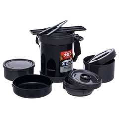 Набір для ланчу ZOJIRUSHI (Японія) SL-GH18BA чорний, фото 