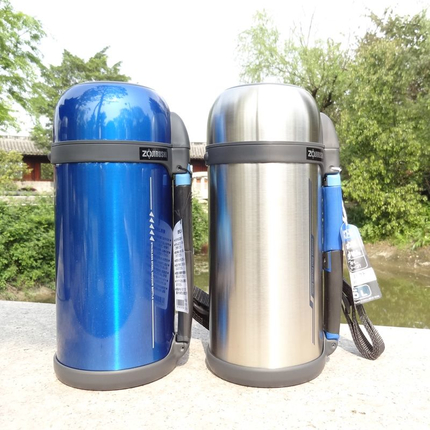 Японський термос Zojirushi SF-CC15XA 1.5 л — вакуумний, нержавіюча сталь, ручка та ремінець, Об'єм: 1.5, Колір: сталевий, фото , изображение 12