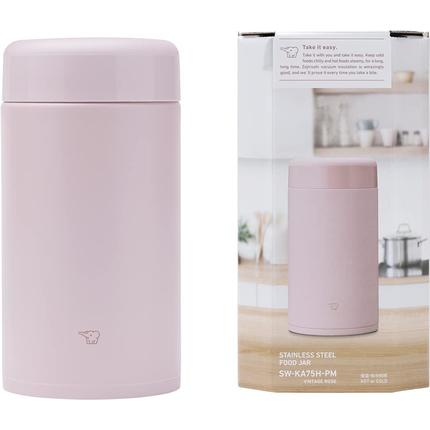 Харчовий термоконтейнер Zojirushi SW-KA75HPM 0.75л (рожевий), Колір: рожевий, Об'єм (л.): 0.75, фото , изображение 2