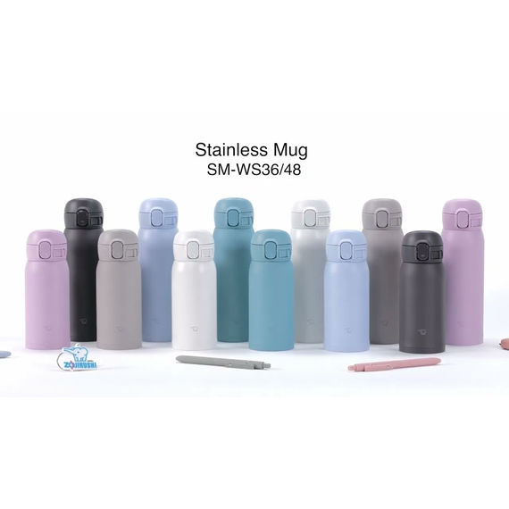 Термокружка Zojirushi SM-WS36BM 0.36л, колір: soft black, Об'єм: 0.36, Колір: чорний, фото , изображение 5