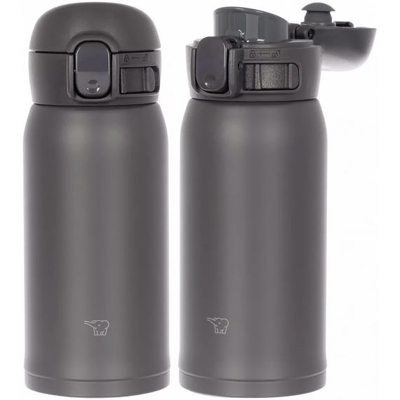 Термокружка Zojirushi SM-WS36BM 0.36л, колір: soft black, Об'єм: 0.36, Колір: чорний, фото 