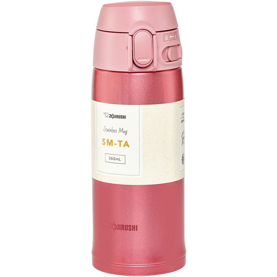 Термогорнятко ZOJIRUSHI (Японія) SM-TA36PA 0.36л рожевий, Об'єм: 0.36, Колір: рожевий, фото 
