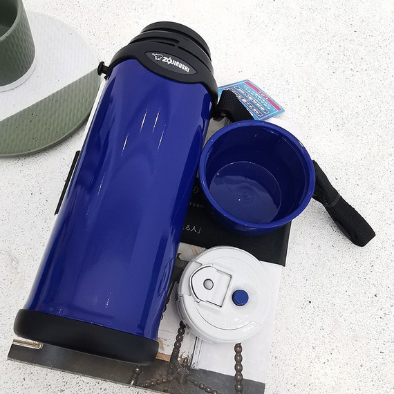 Термос ZOJIRUSHI (Японія) SJ-TG08AA 0.8л синій (з ремінцем), Об'єм: 0.8, Колір: синій, фото , изображение 10