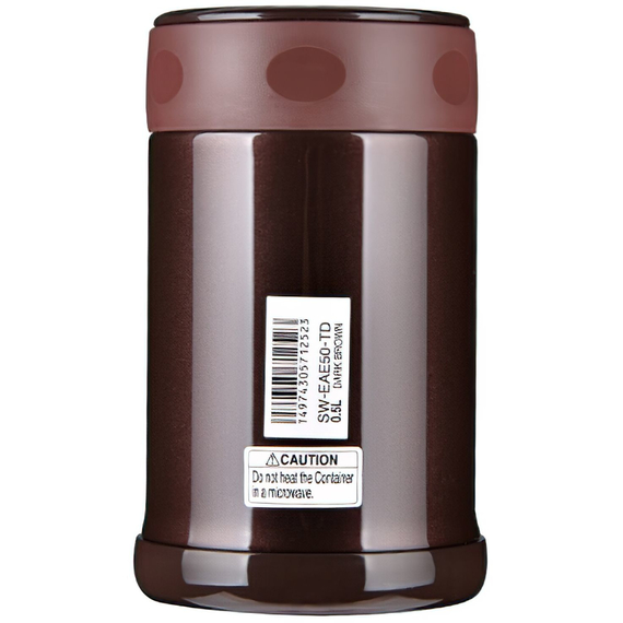 Термоконтейнер харчовий ZOJIRUSHI (Японія) SW-EAE50TD 0.5л коричневий, фото , изображение 2