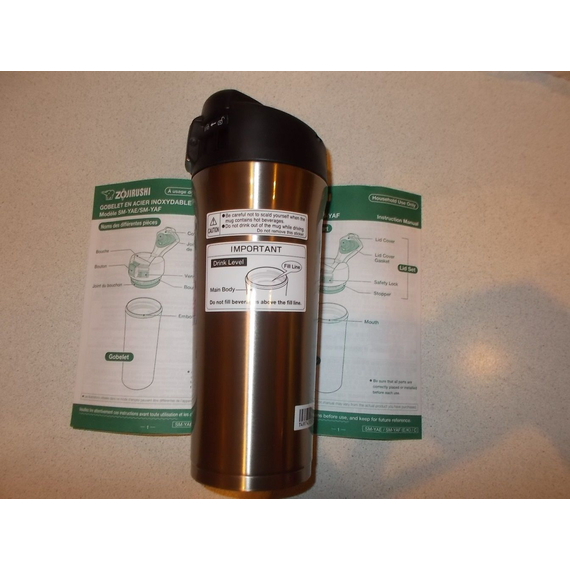 Термокухоль ZOJIRUSHI (Японія) SM-YAF48XA 0.48л сталевий, Об'єм: 0.48, Колір: сталевий, фото , изображение 14