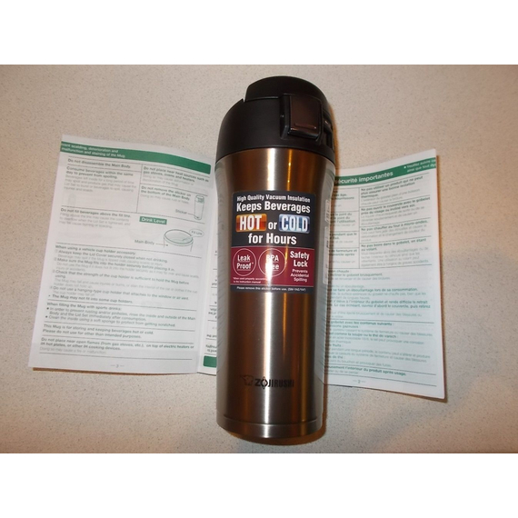 Термокухоль ZOJIRUSHI (Японія) SM-YAF48XA 0.48л сталевий, Об'єм: 0.48, Колір: сталевий, фото , изображение 15