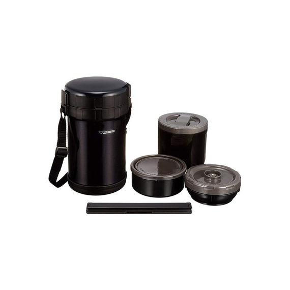 Набір для ланчу ZOJIRUSHI (Японія) SL-XE20AD чорний, фото 